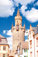 Fototapeta na wymiar Adolf szturmu na zamek w Werrerau Friedberg