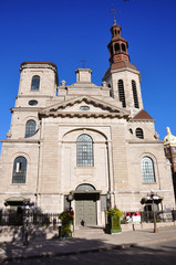 Fototapeta na wymiar Notre-Dame de Quebec Cathedral, Old Quebec City, Quebec, Canada