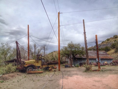HDR picture of a view into a ghost town