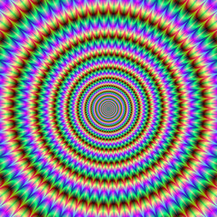 Psychedelic Spiked Circles