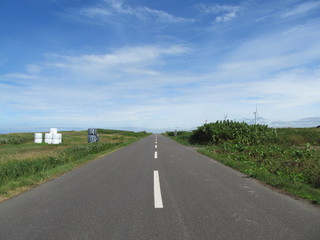 北海道の田舎道