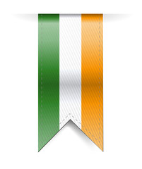 ireland flag banner illustration design