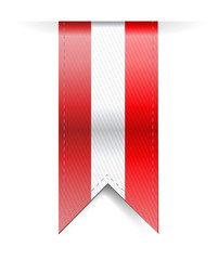 Peru flag banner illustration design