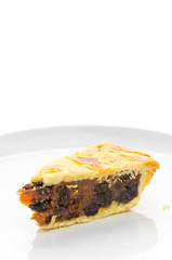 Apple pie isolated on white background