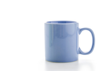 Color mug isolated on white