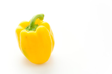 Yellow pepper isolated on white