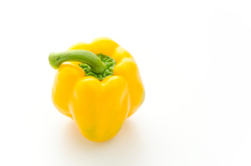 Yellow pepper isolated on white