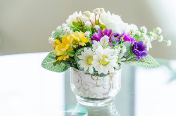 Bouquet flower in vase