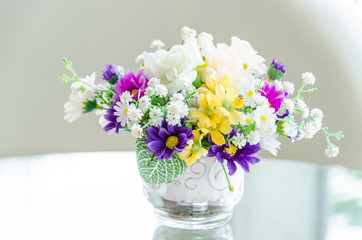 Bouquet flower in vase
