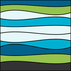 Obraz premium Seamless colorful striped wave background