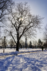 View from kalemegdan park at winter