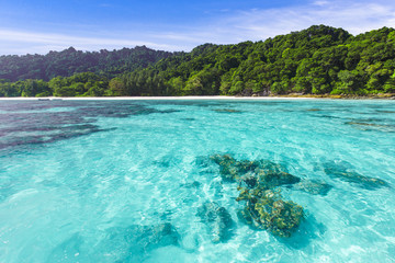 Beautiful tropical crystal clear sea, Ta Chai island