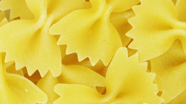 Farfalle - bow shaped pasta loopable background.