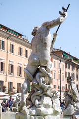 Neptune Fountain in Rome, Italy