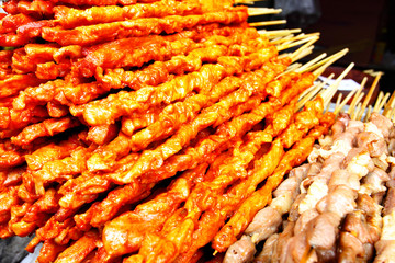 Meat skewers