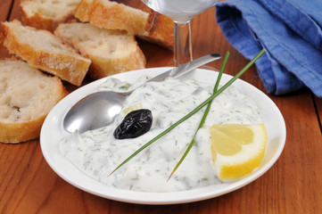 Assiette de tsatsiki