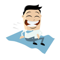 fliegender teppich business fliegen mann