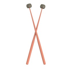 realistic 3d render of drum mallet