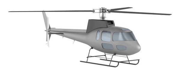 realistic 3d render of helicopter © bescec