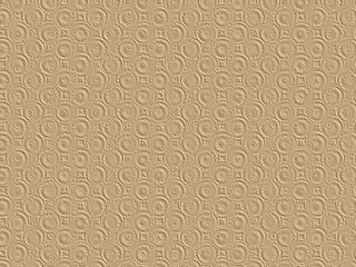 Beige-pink golden embossed paper 3D texture with circles