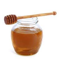 honey and honey spoon.