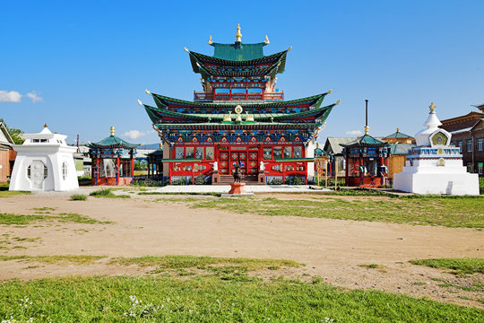 Temple of the Pure Land in Ivolginsky Datsan, Russia