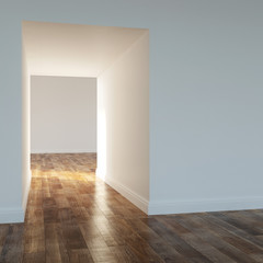 Empty room in a modern house version 2