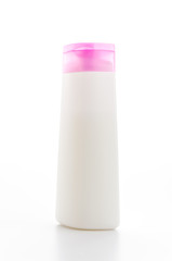 Plastic bottle isolated white background