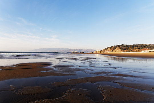View of Ocean beach in San Francisco