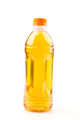 Tea bottle isolated white background