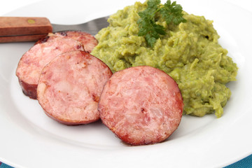 saucisse de morteau et purée