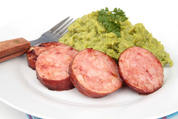 saucisse de morteau et purée