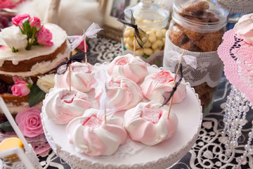 pink sweets for a party