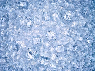 Foto op Aluminium ijsblokje achtergrond koel water bevriezen © Lumos sp