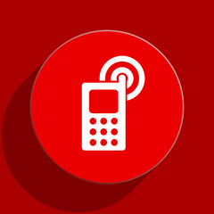 phone flat vector icon