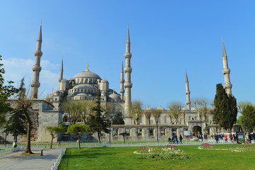 The Blue Mosque, (Sultanahmet Camii), Istanbul, Turkey