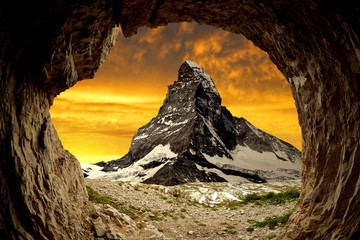 Matterhorn in the sunset - Swiss Alps