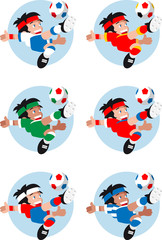Fototapeta premium Soccer players