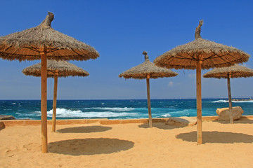 sonnenschirm am strand