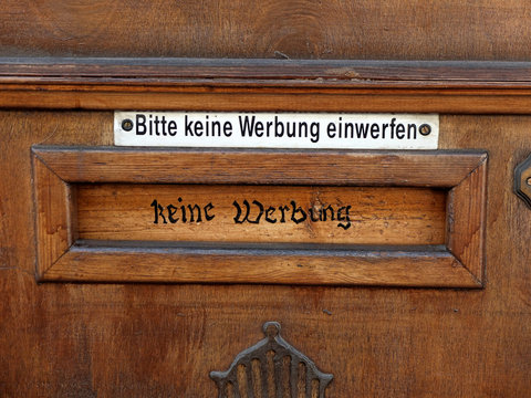Bitte keine Werbung einwerfen