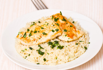 Chicken Breast with Rice
