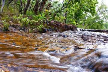 Small stream with waterfalls