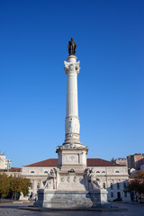 Fototapeta na wymiar Dom Pedro IV Monument in Lisbon