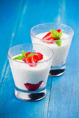 Glasses Of Yoghurt