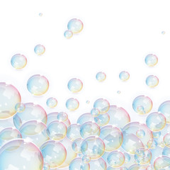 Vector Transparent Bubbles Background