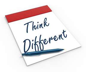 Think Different Notebook Shows Inspiration And Innovation