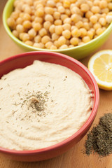 home made hummus