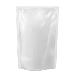 White Blank Foil Food Or Drink Bag Packaging