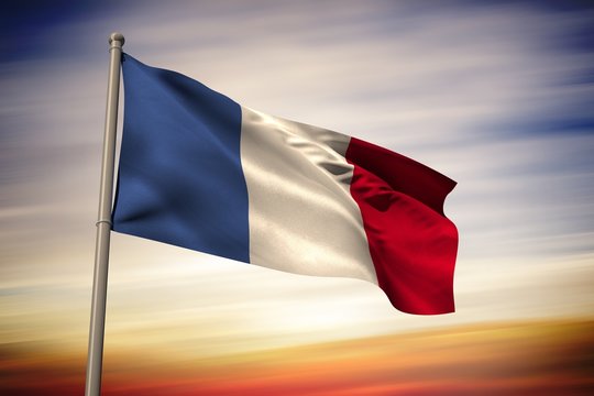 Composite image of france national flag