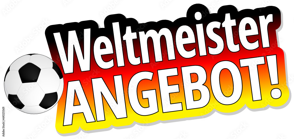 Sticker weltmeisterangebot